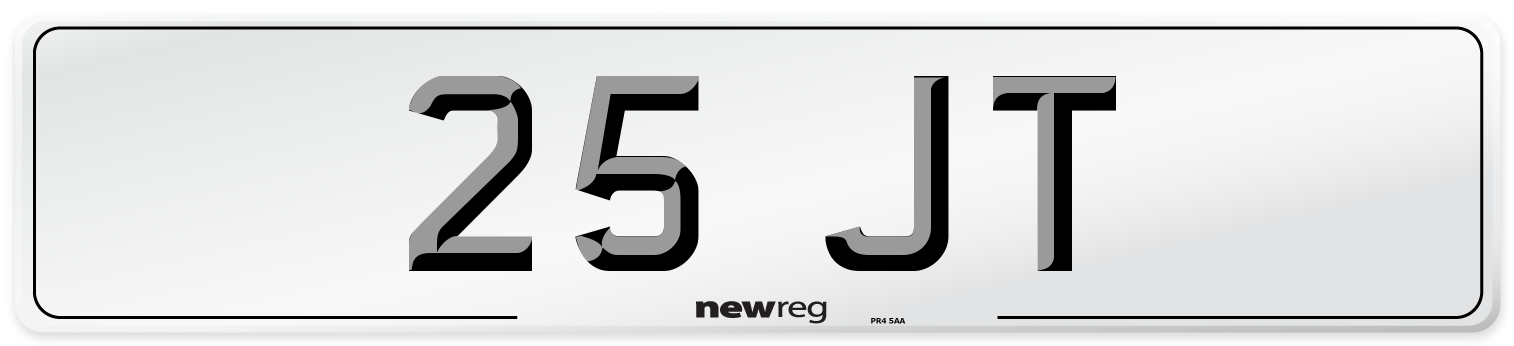 25 JT Number Plate from New Reg